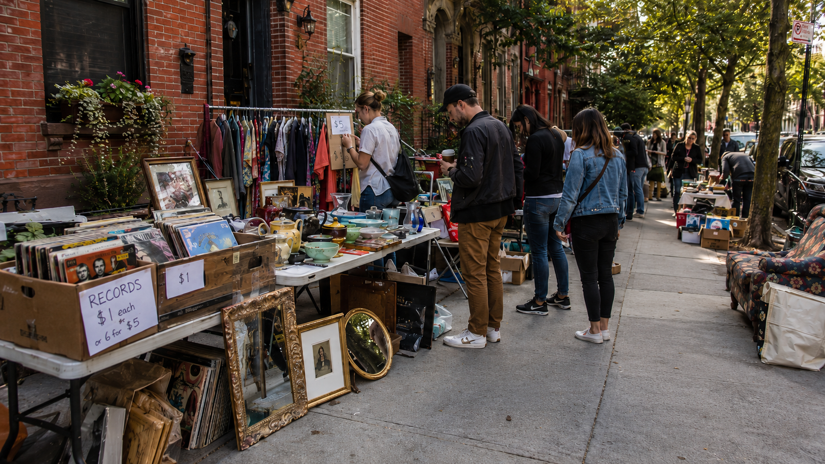 Seller listing garage sale